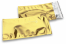 Coloured metallic foil envelopes gold - 114 x 229 mm | PIT Packaging.com | Bestbuyenvelopes