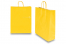 Paper carrier bags with twisted handles - yellow, 320 x 120 x 410 mm, 100 gsm | PIT Packaging.com | Bestbuyenvelopes