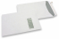 Window envelopes, white, 229 x 324 mm (C4), window on right 40 x 110 mm, window position 20 mm from the right side and 60 mm from the top, 120 gram, closure with seal strip, weight each approx. 20 g. | PIT Packaging.com | Bestbuyenvelopes