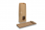 Block bottom paper bags brown - 105 x 65 x 298 mm with window, 500 ml | PIT Packaging.com | Bestbuyenvelopes