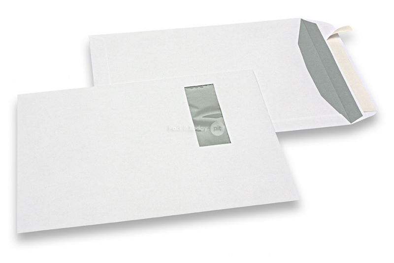 Laser printer envelopes, 229 x 324 mm (C4), window on left 40 x 110 mm, window position 20 mm from the left side and 60 mm from the top, weight each approx. 19 g. 