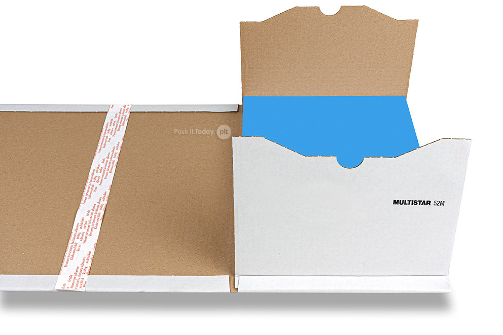 Book packaging - place the book in the package - white