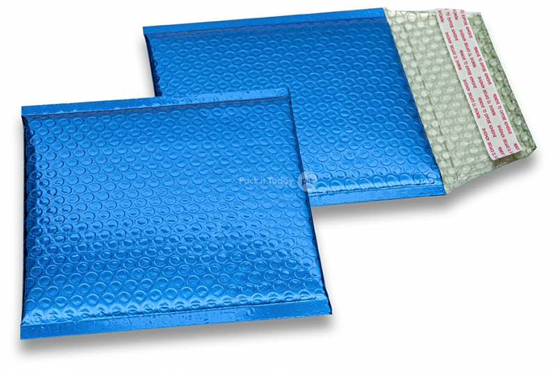 ECO metallic bubble envelopes - dark blue 165 x 165 mm