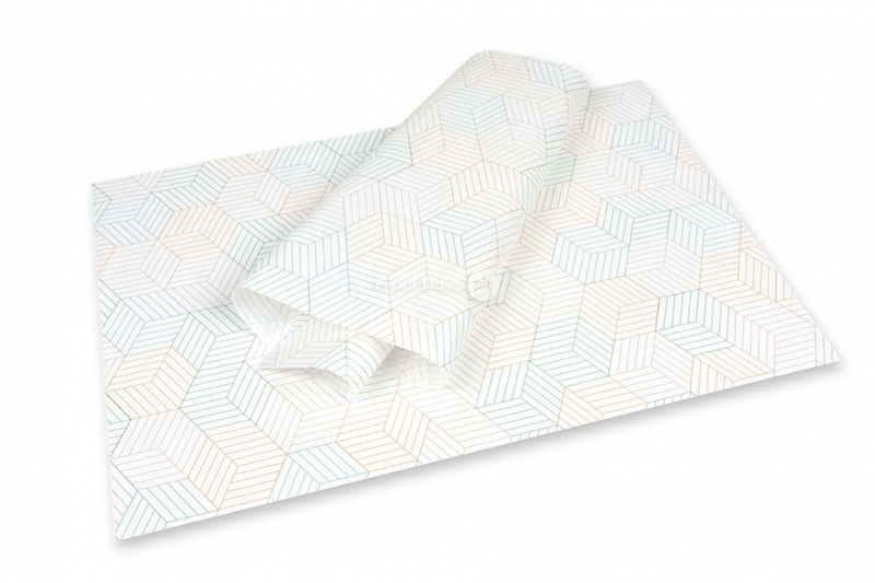 Tissue paper - cubes coloured