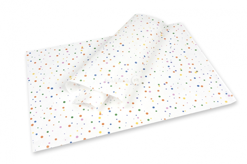 Tissue paper - dots coloured