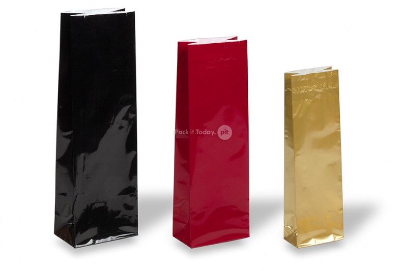 Coloured block bottom bags