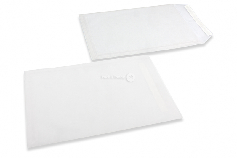 White transparent envelopes - 229 x 324 mm