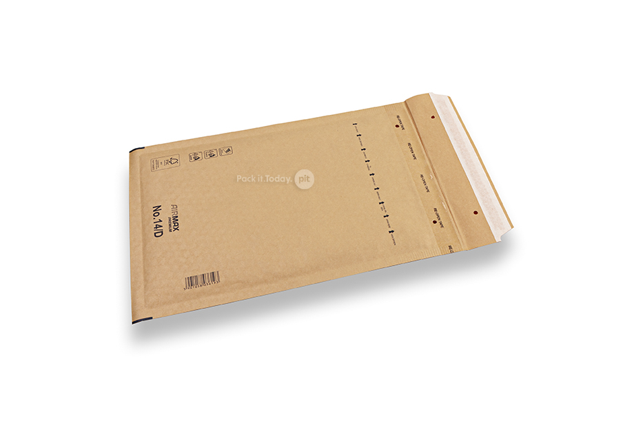 Brown bubble envelopes (80 gsm) - 180 x 265 mm (D14)