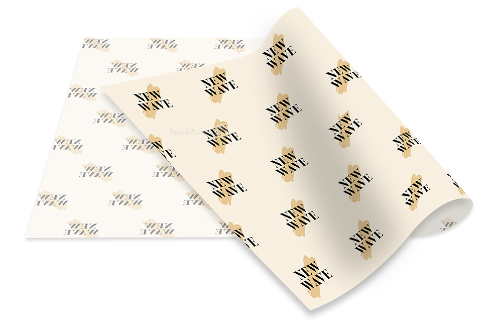 Custom tissue paper - with a print as an example