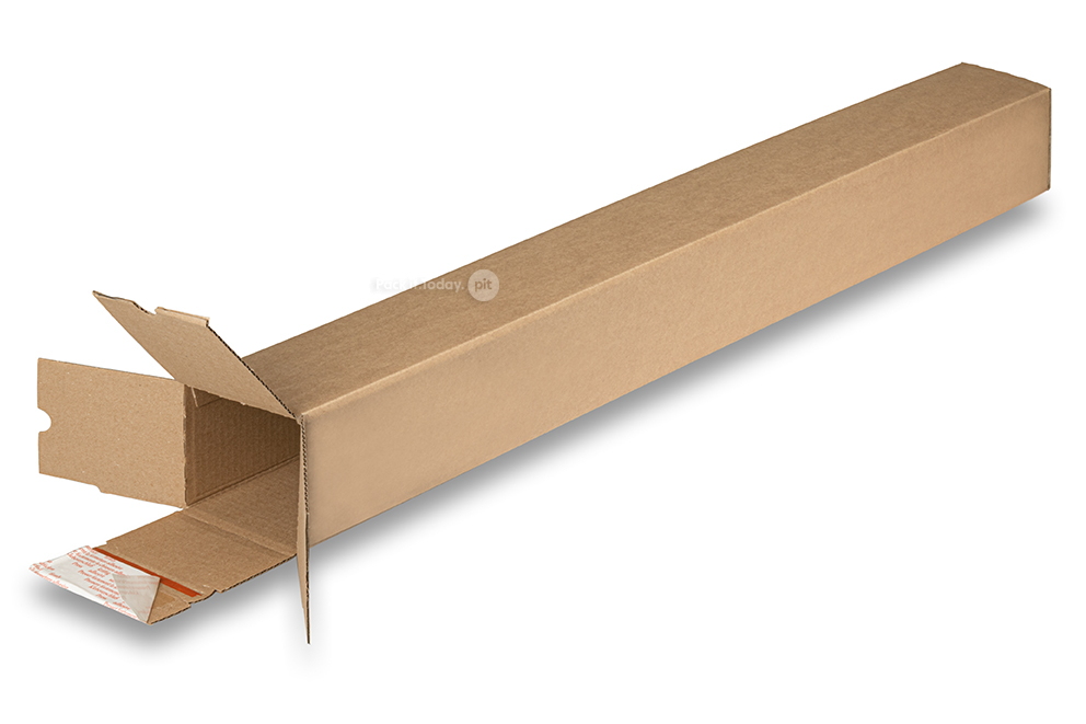 Square mailing tubes with seal strip - 1005 x 105 x 105 mm