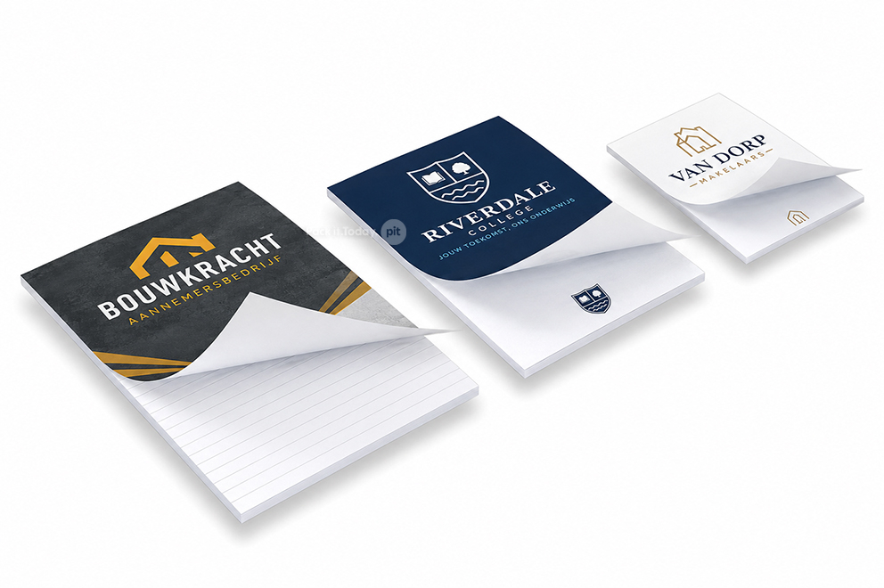 Printed notepads - with cover